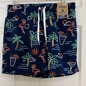 NWT Chubbies Men's Swim Trunks The Neon Lights 5.5” Medium
